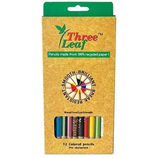 Three Leaf - Recycled Paper Coloured Pencils
