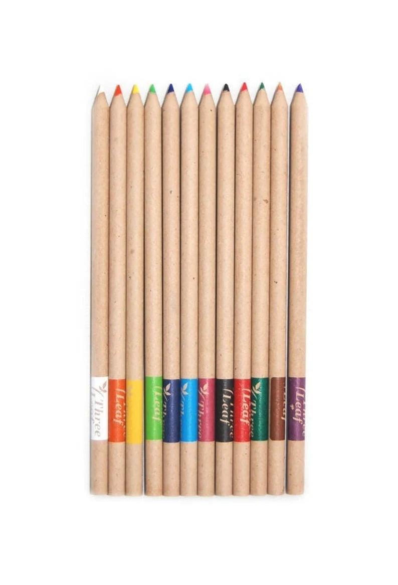 Three Leaf - Recycled Paper Coloured Pencils